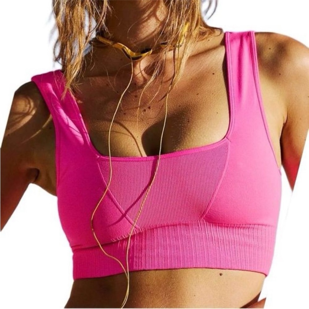 Free People Good Karma Square Neck Bra, size XL